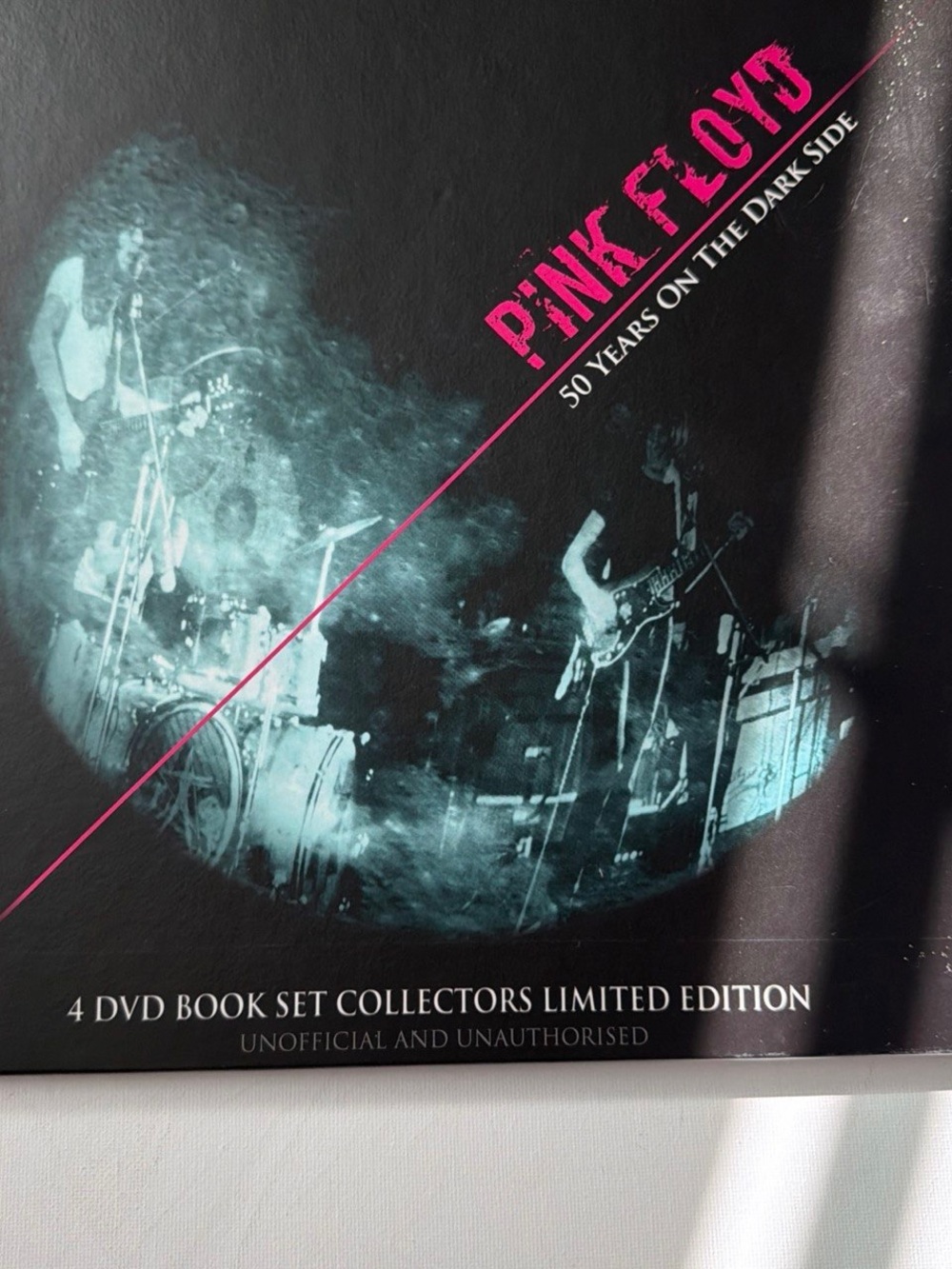Pink Floyd Poster-Style Collage in Pink, Blue & Black